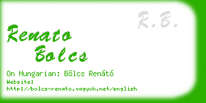 renato bolcs business card